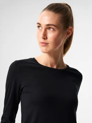 Longsleeve TENCEL™ - Wooden Black (Female)