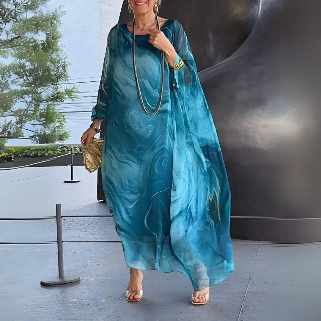 Loreine | Charming Silk Chiffon Dress