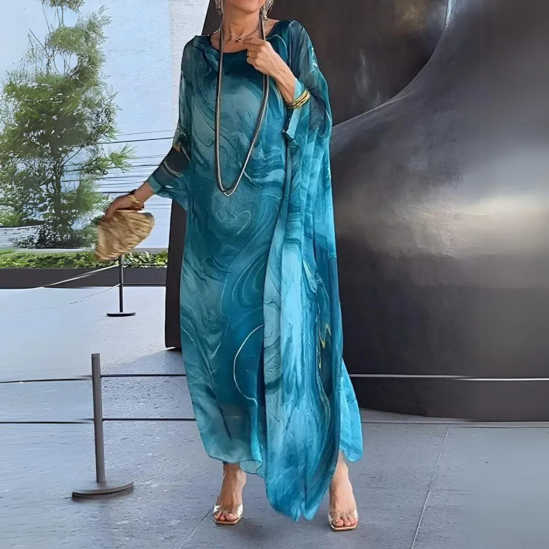 Loreine | Charming Silk Chiffon Dress