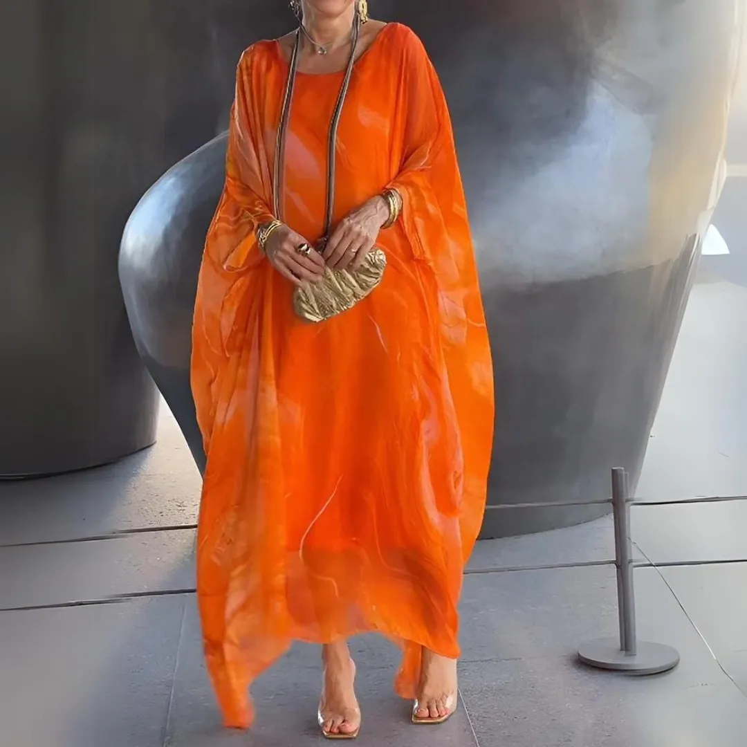 Loreine | Charming Silk Chiffon Dress