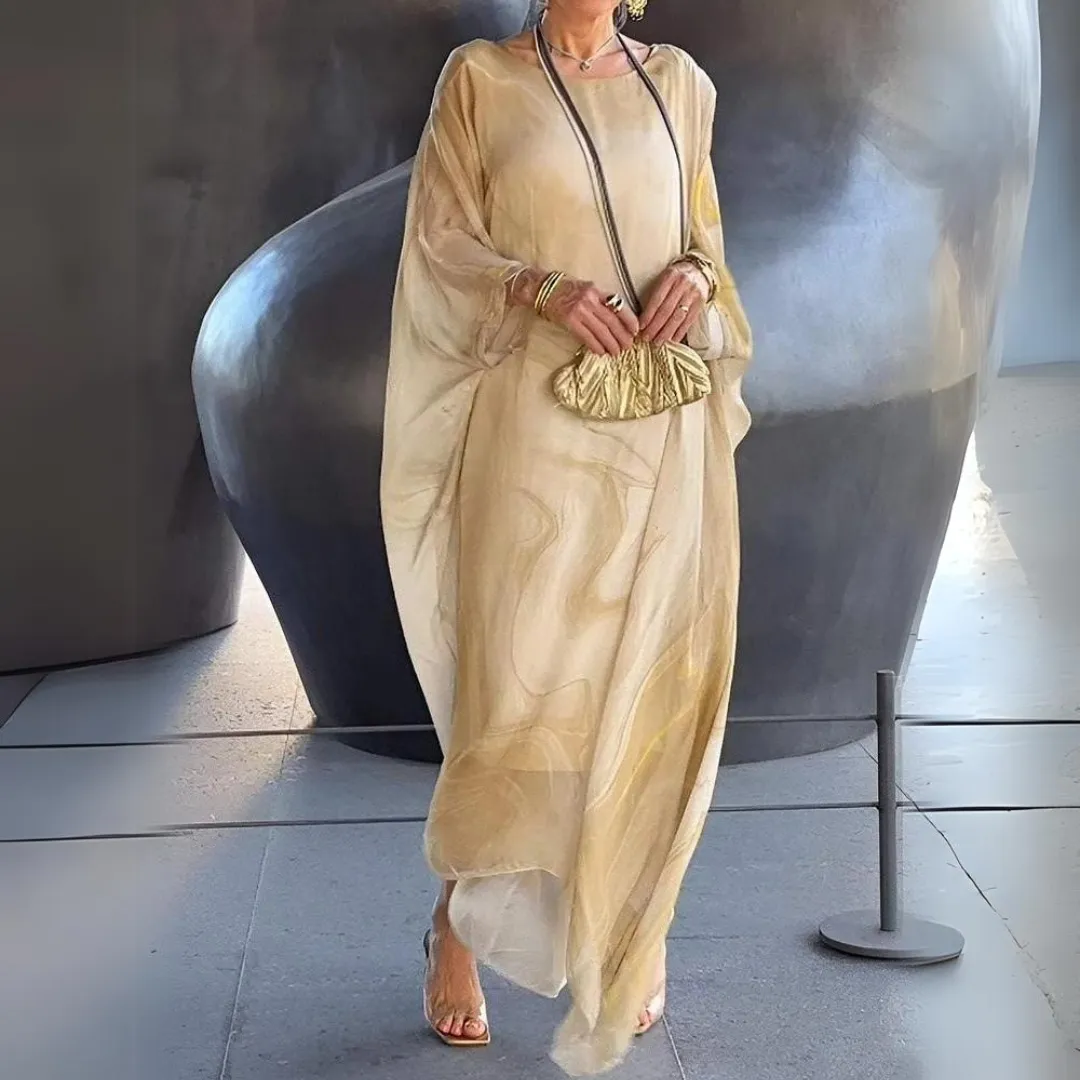 Loreine | Charming Silk Chiffon Dress