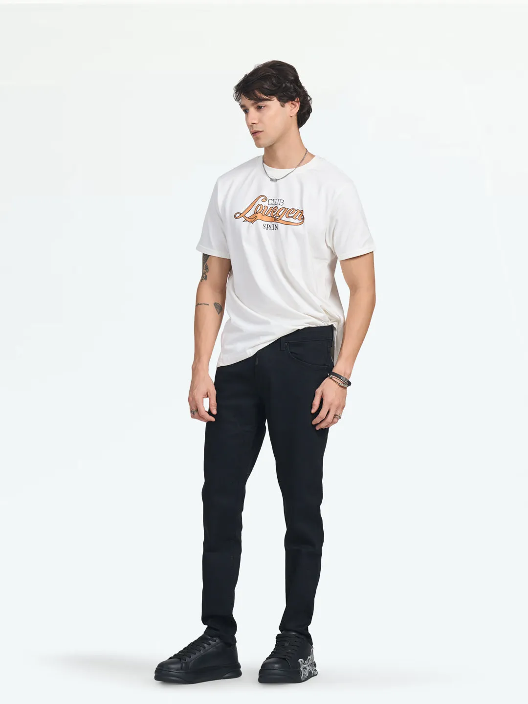 Lucid-A Round Neck Oversize T-Shirt