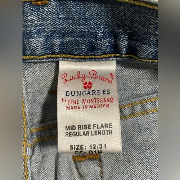 Lucky Brand Bootcut Jeans Low Rise Denim Dungarees