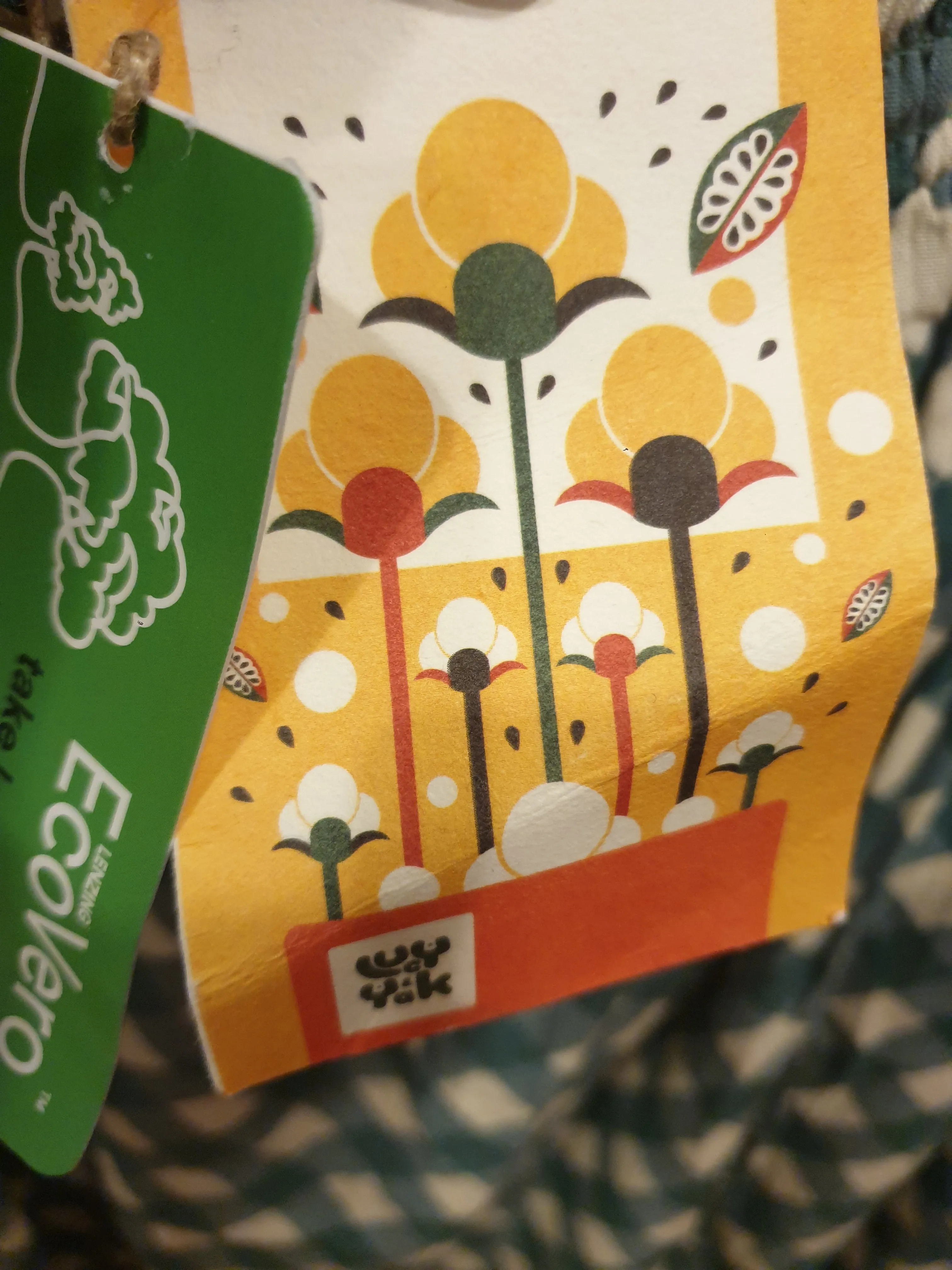 Lucy & Yak green and cream print skirt size 4XL (as new with tags)