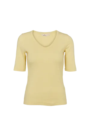 Ludmilla V-Neck - Custard