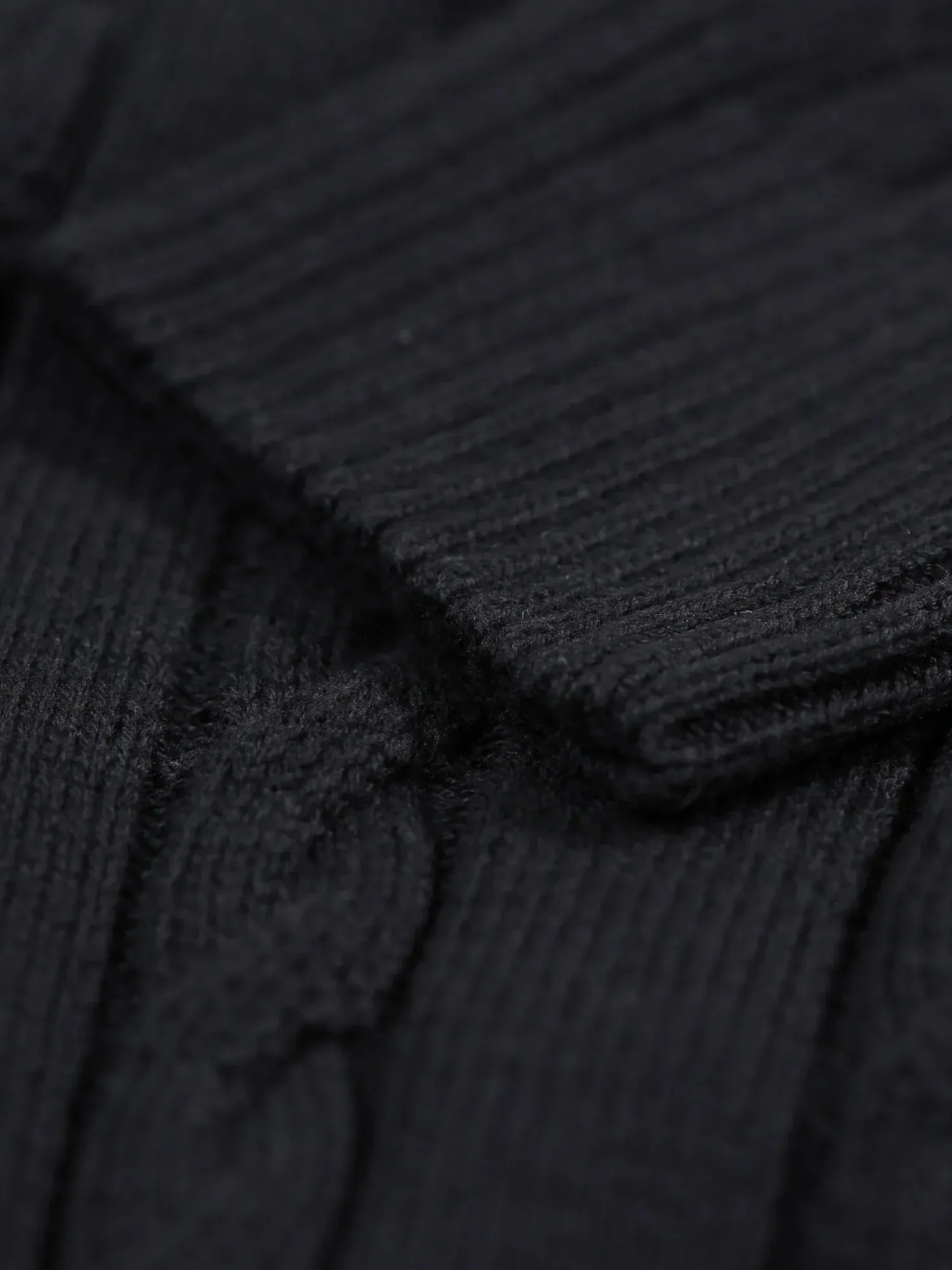 Luke Aspen Cable Knit Jumper Jet Black