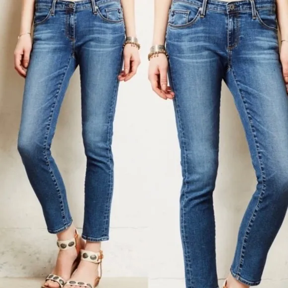 ♦️LUXURY DENIM CROP JEANS - Size 27R by AG Adriano Goldschmied - Fashion Lover