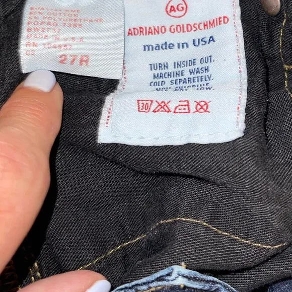 ♦️LUXURY DENIM CROP JEANS - Size 27R by AG Adriano Goldschmied - Fashion Lover