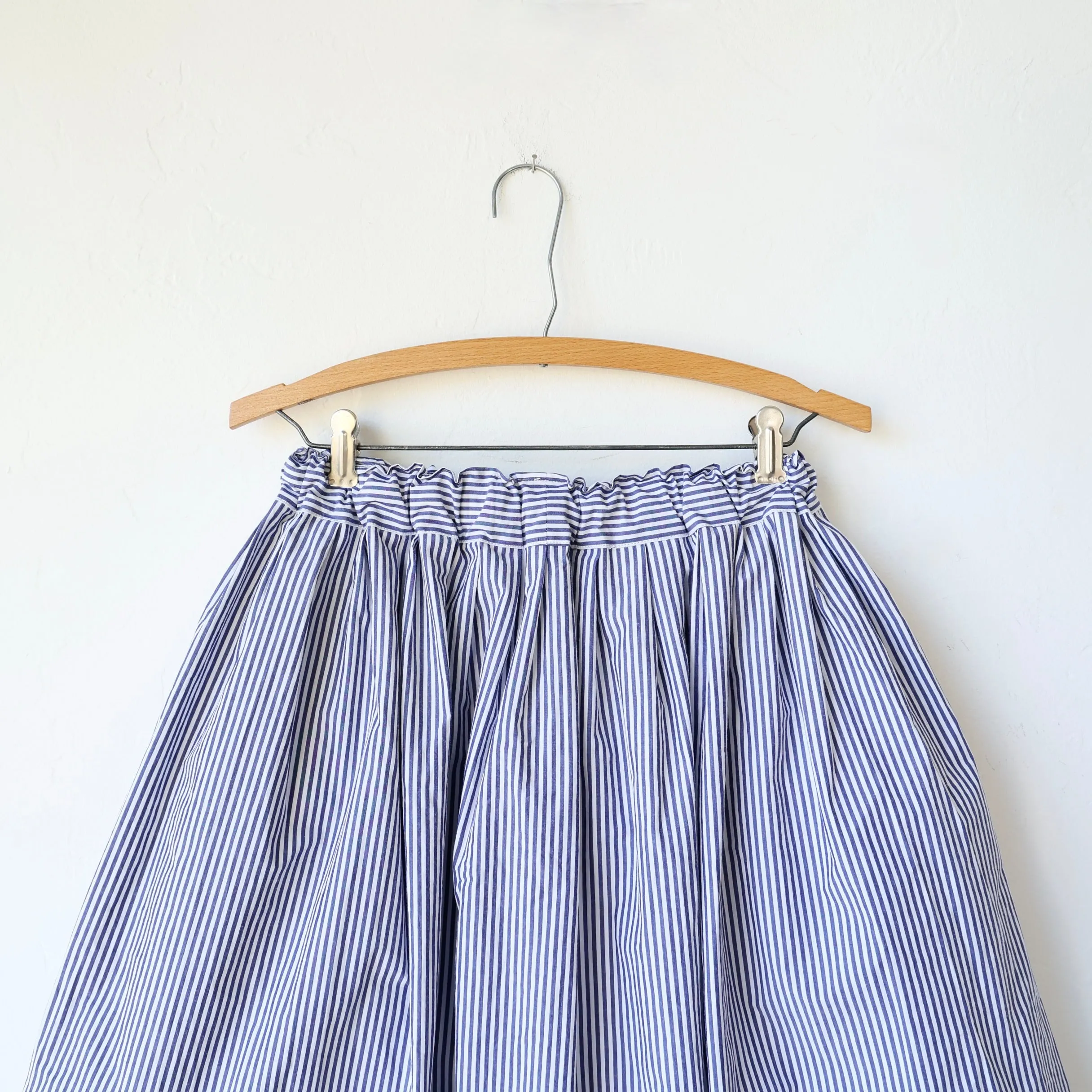 Makié Cotton Skirt - Dark Blue Stripes