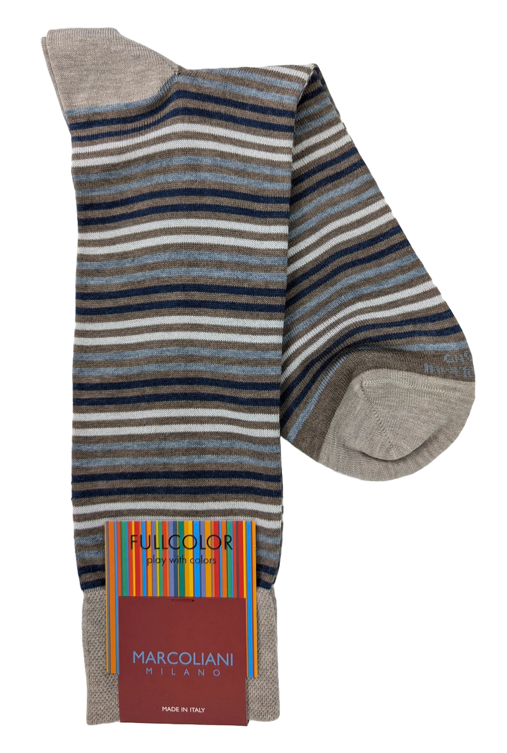 Marcoliani 4735 Pima Cotton Simple Stripe Socks