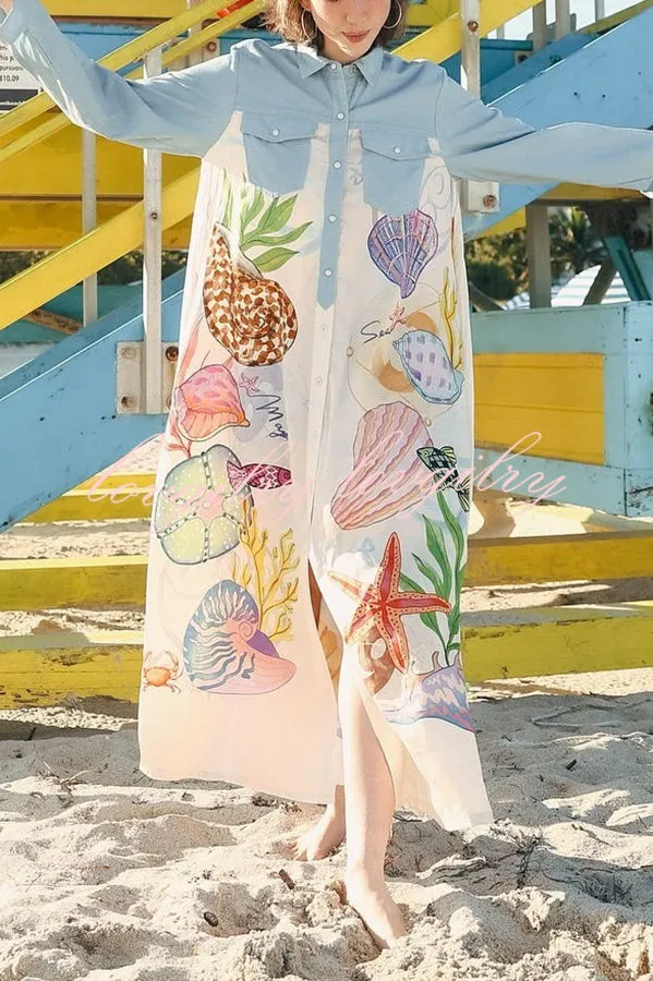 Marina | Ocean Patchwork Shirt