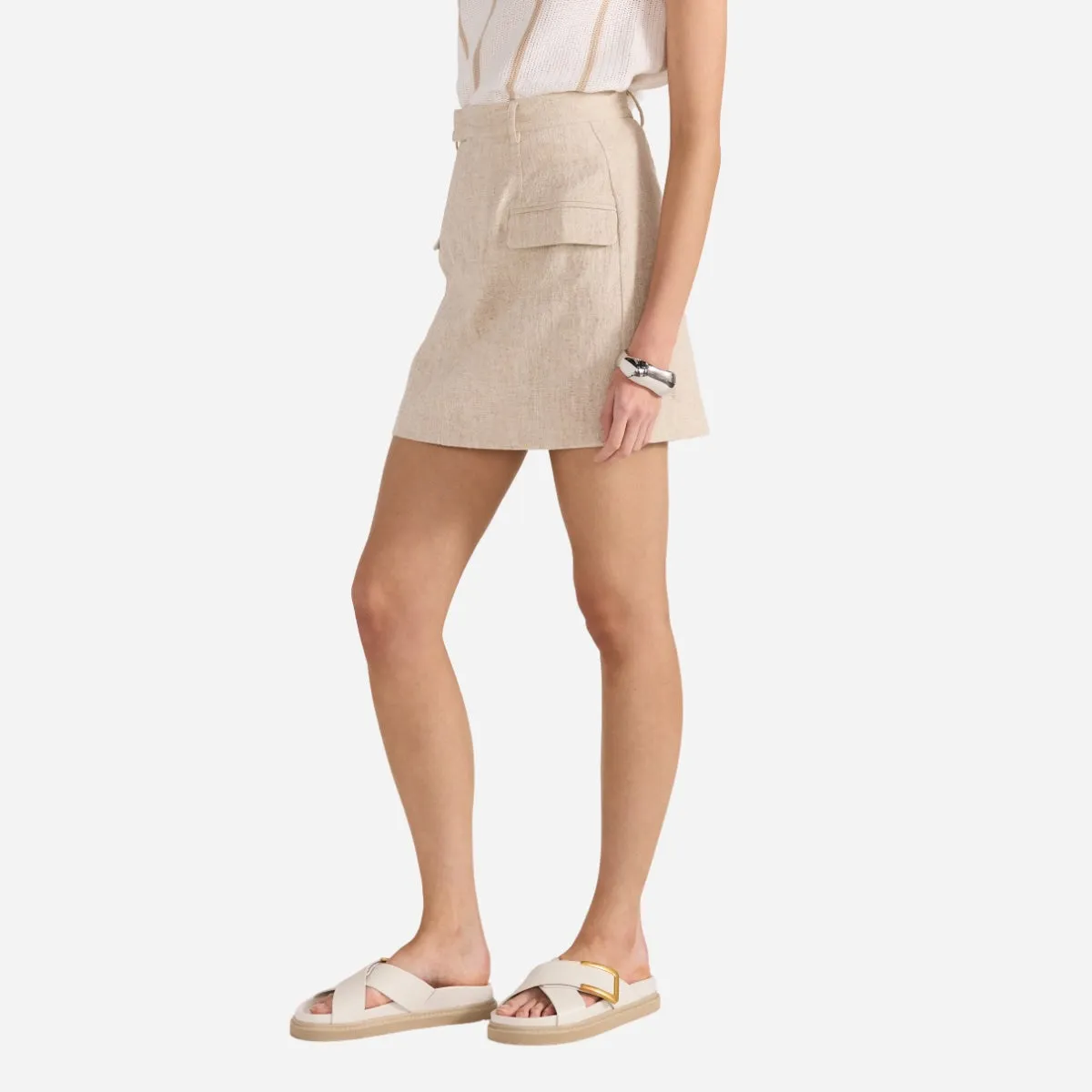 Mason Mini Skirt (Natural Marle)
