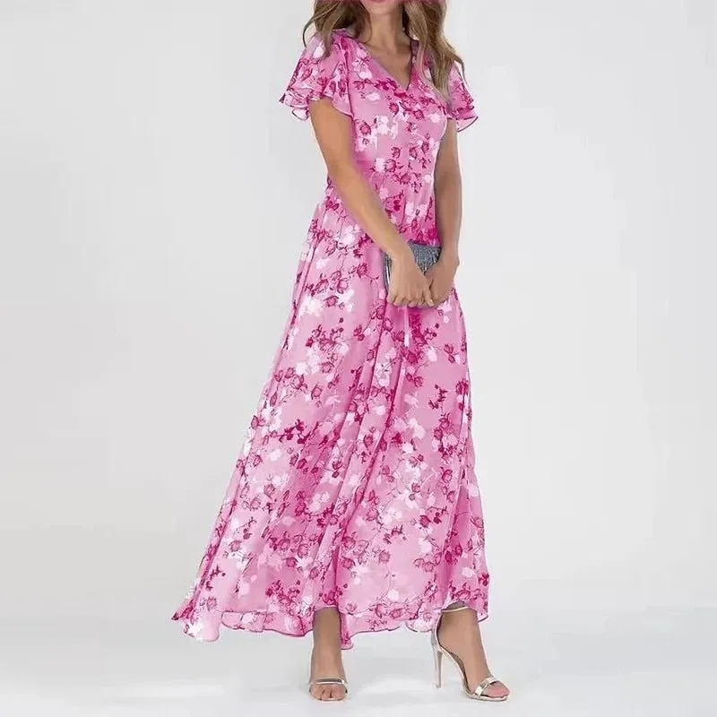 Maxi Dress – Floral Chiffon – Light & Flowing Summer Style