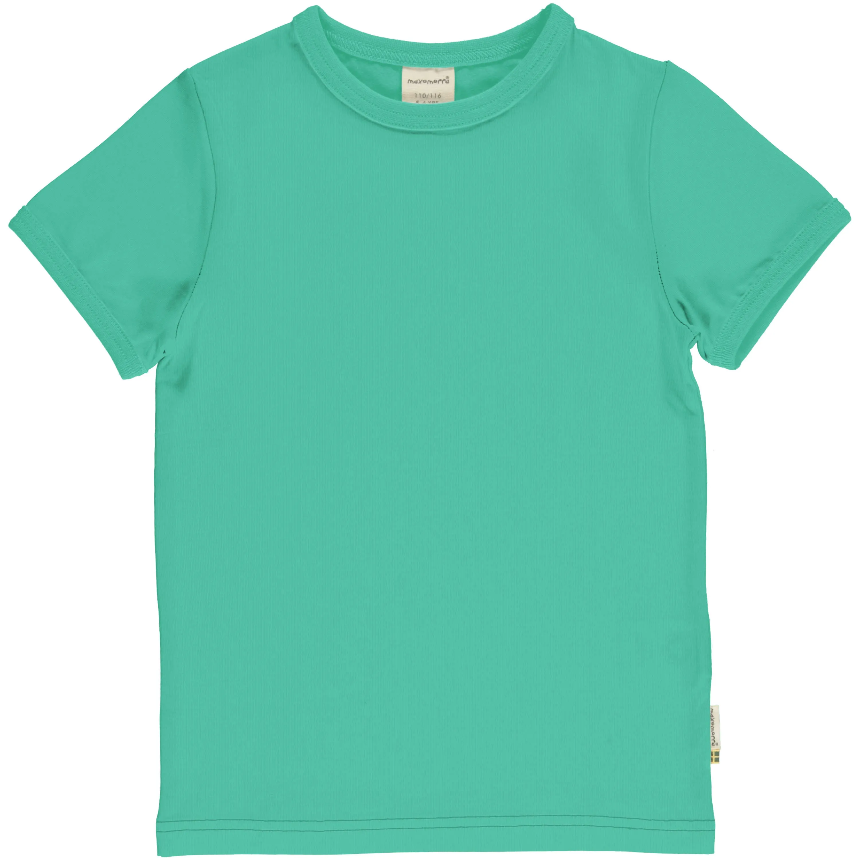 Maxomorra Organic Children's Top Solid Green
