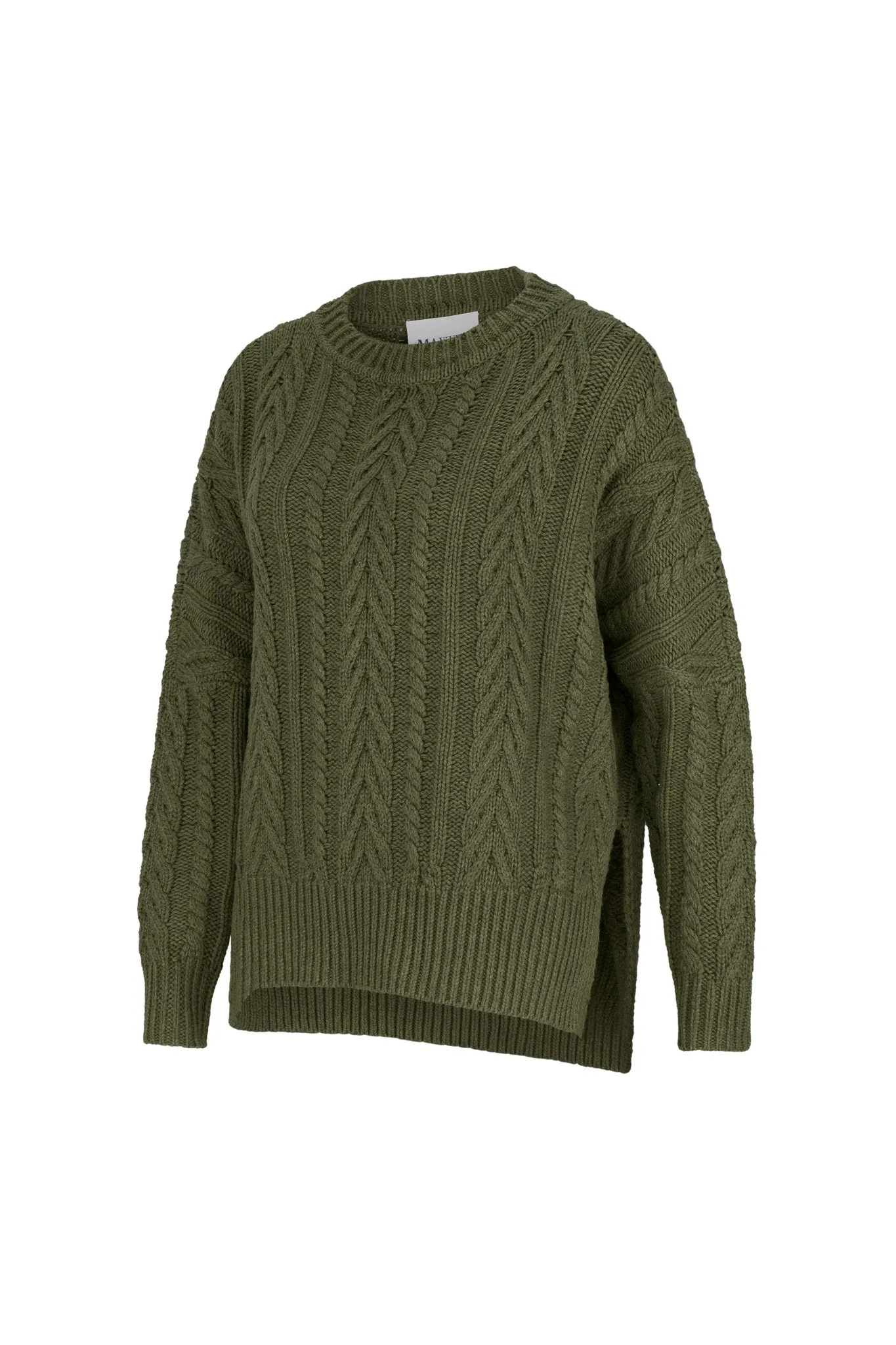Maxted, Soft Touch Cable Pullover | Rural Khaki
