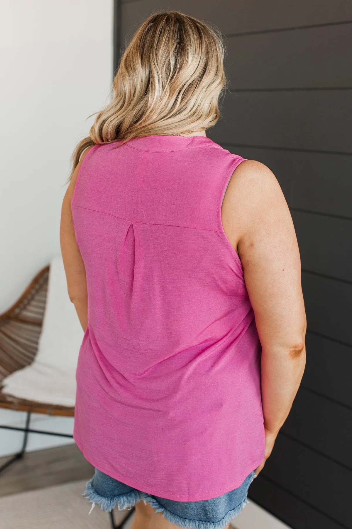 Maybe Next Time Tank Top- Light Magenta