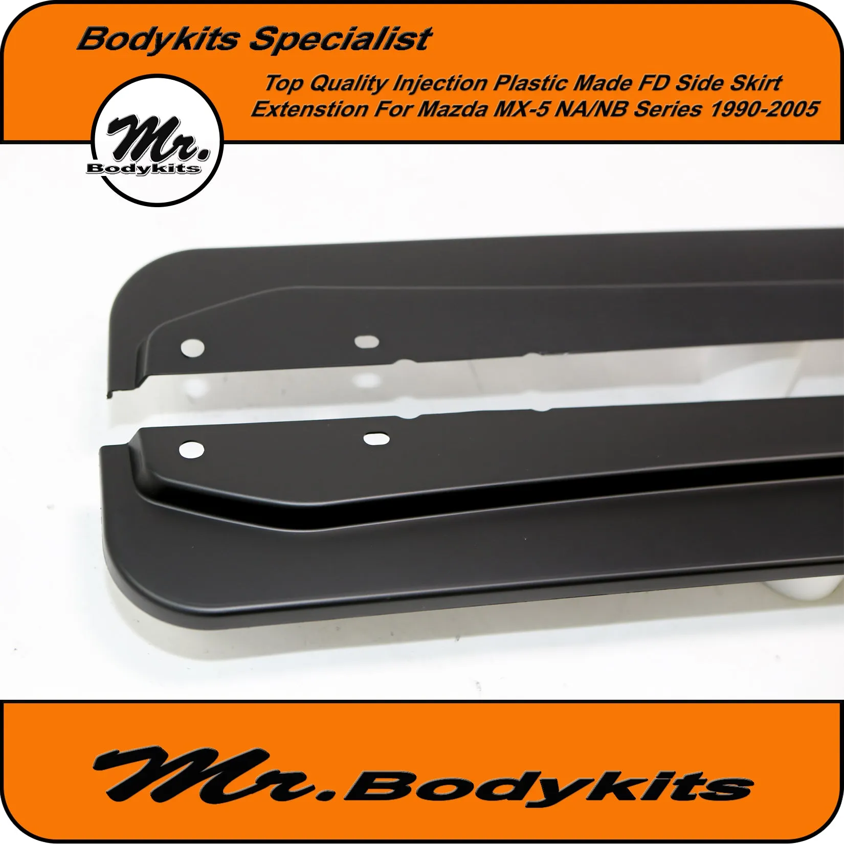 Mazda MX5/ MX-5 NA/NB PP Plastic FD Style Side Skirt Extensions (90-05)