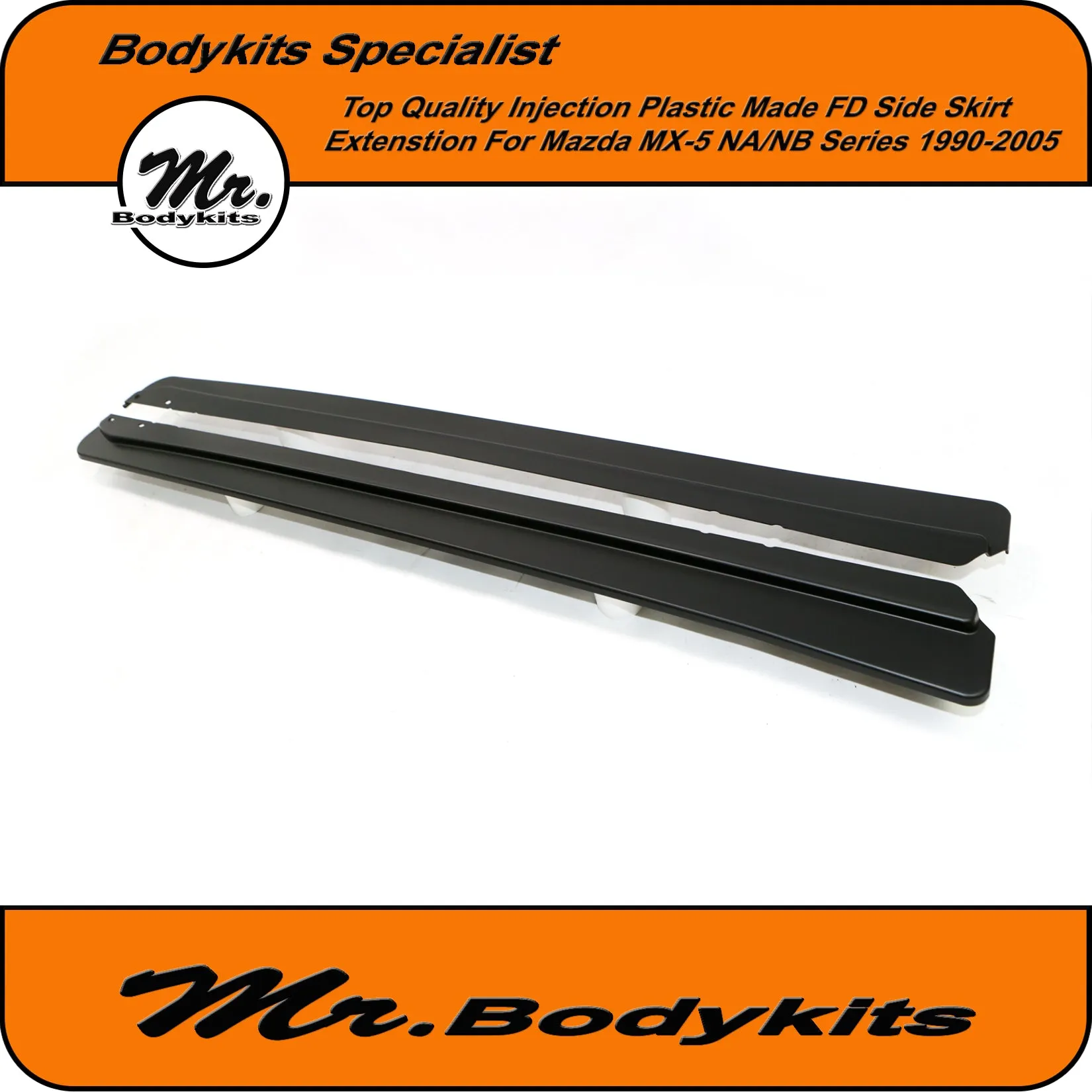 Mazda MX5/ MX-5 NA/NB PP Plastic FD Style Side Skirt Extensions (90-05)