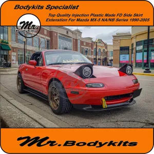 Mazda MX5/ MX-5 NA/NB PP Plastic FD Style Side Skirt Extensions (90-05)