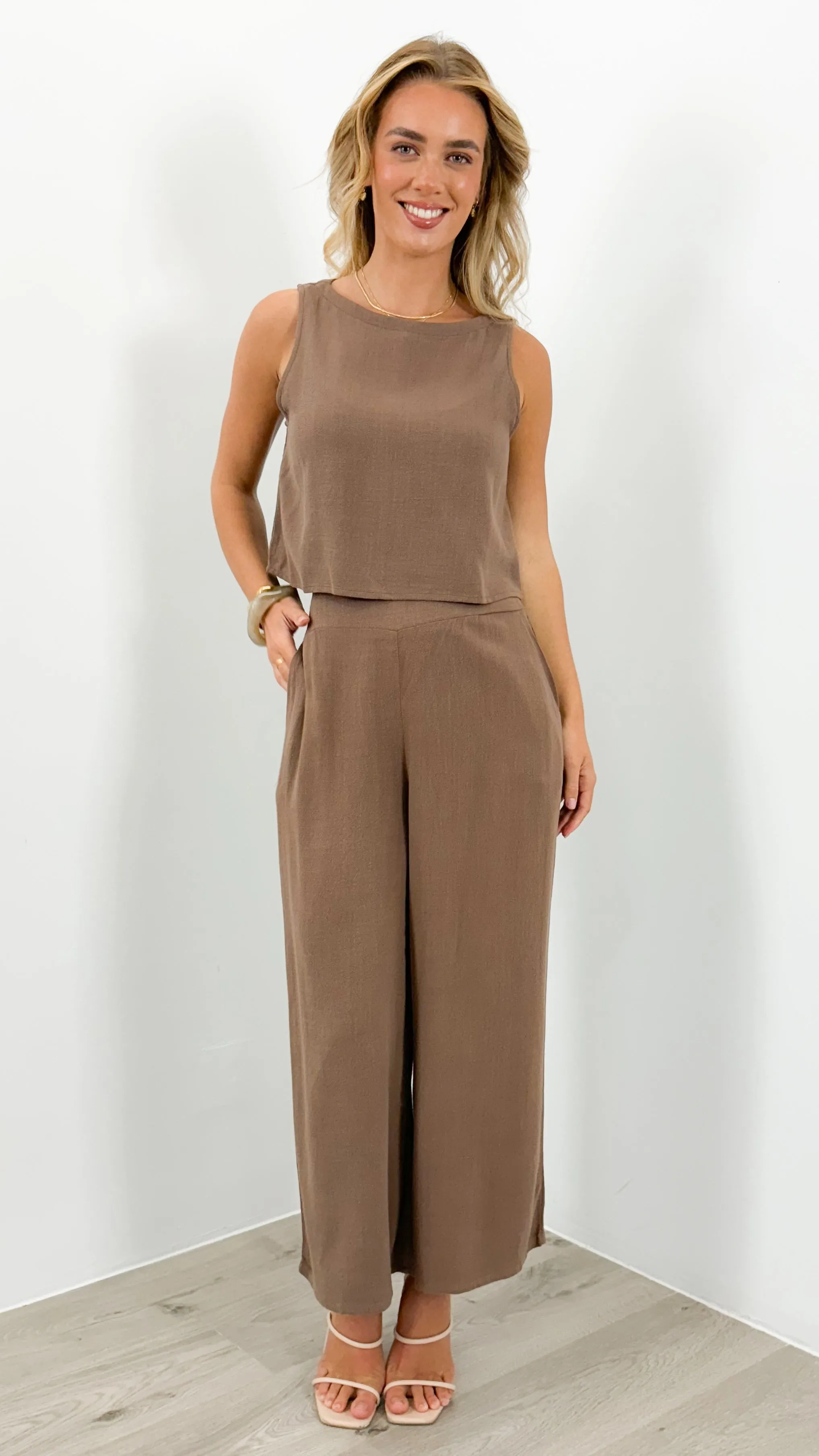 MEMPHIS TOP - CHOCOLATE