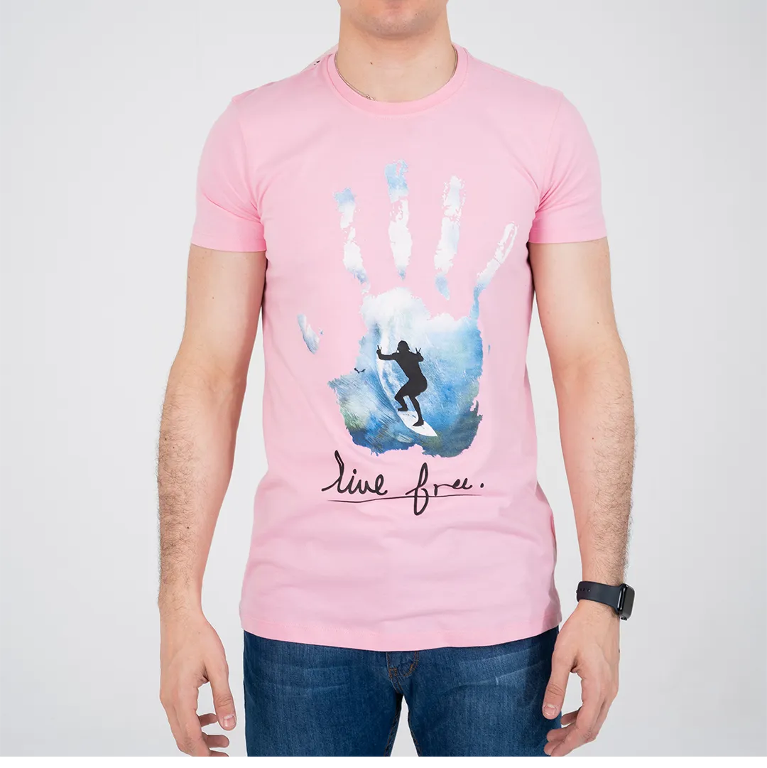 Men Short Sleeve Printed T-shirt