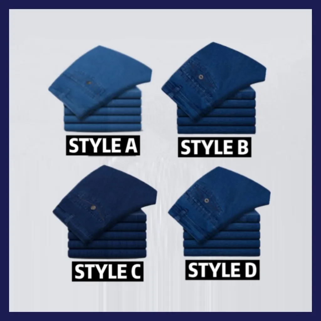 Men's High Waist Straight Cut Jeans | Durable Denim, Classic Fit, Comfortable & Stylish Everyday Wear
