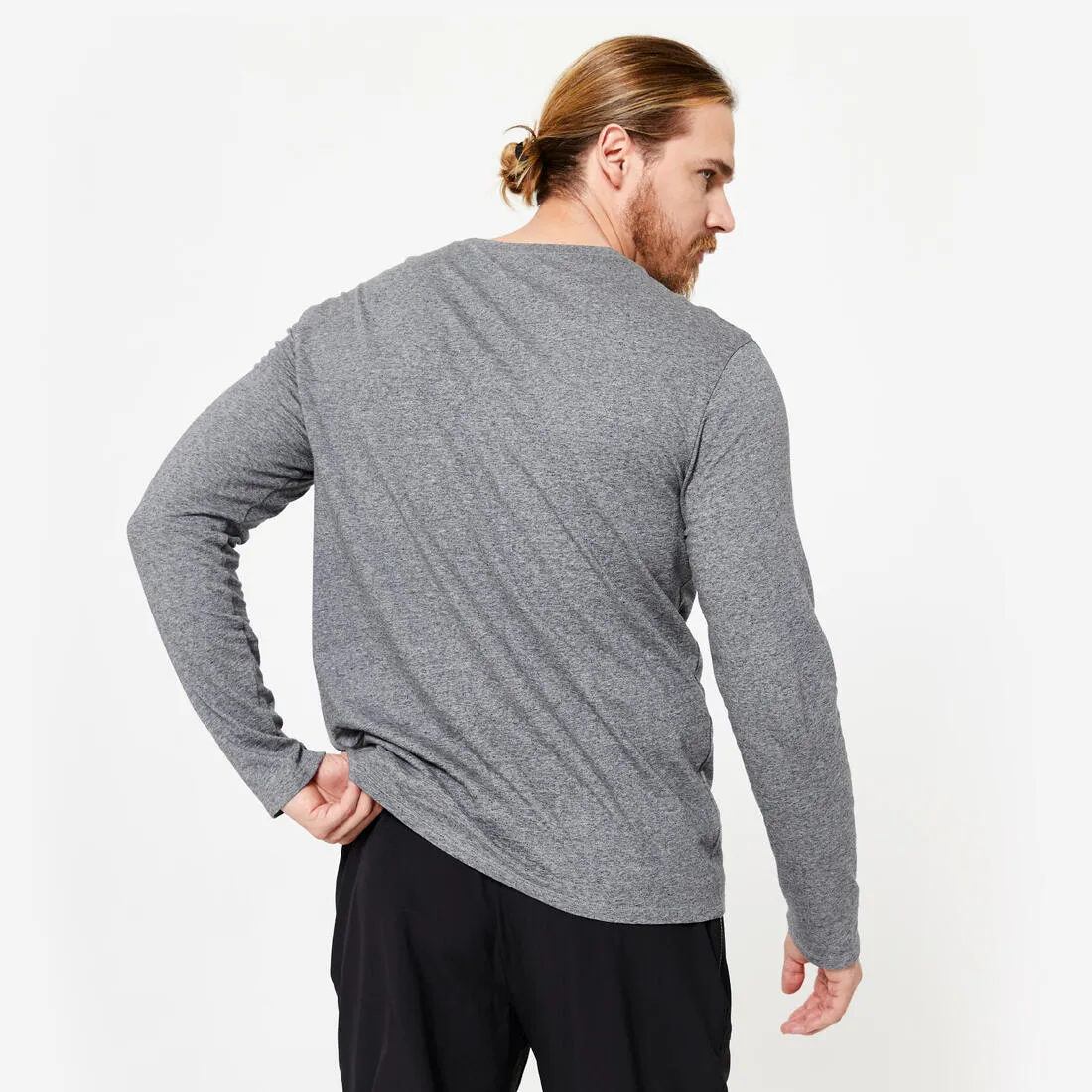 Men's Long-Sleeved Fitness T-Shirt 100