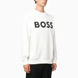 Men's Relaxed Fit Cotton Terry With Rubber Print Logo Sweatshirt