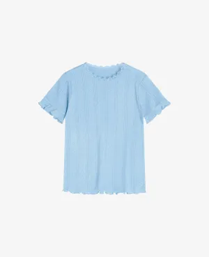 MINI ORGANIC COTTON POINTELLE T-SHIRT