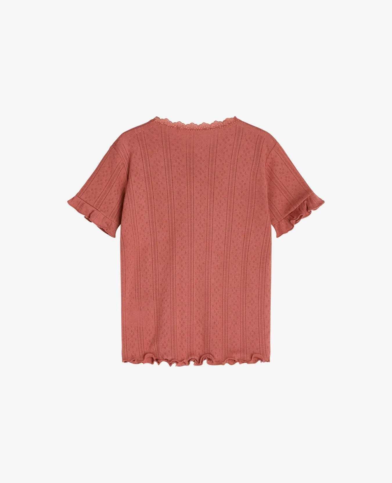 MINI ORGANIC COTTON POINTELLE T-SHIRT