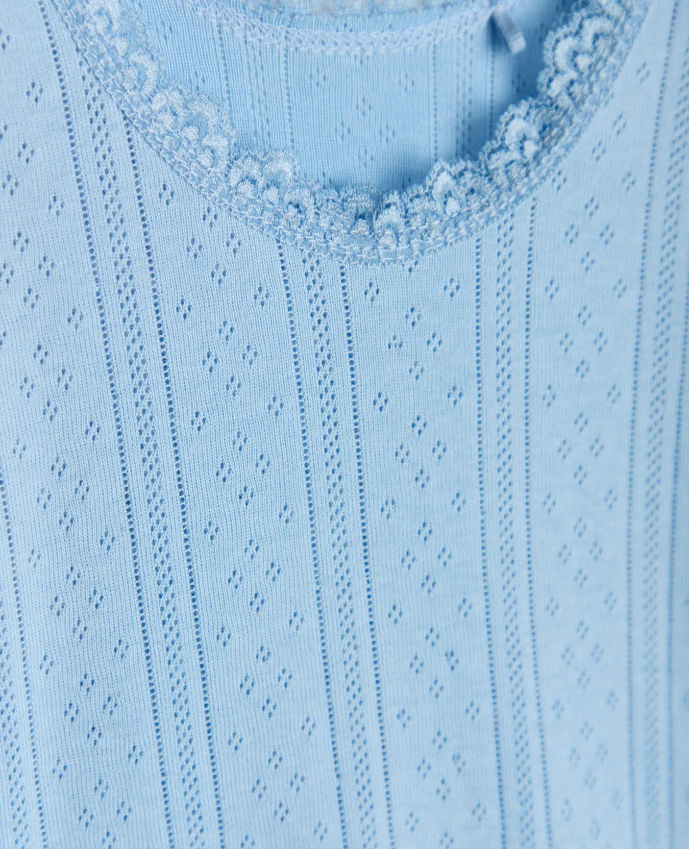 MINI ORGANIC COTTON POINTELLE T-SHIRT