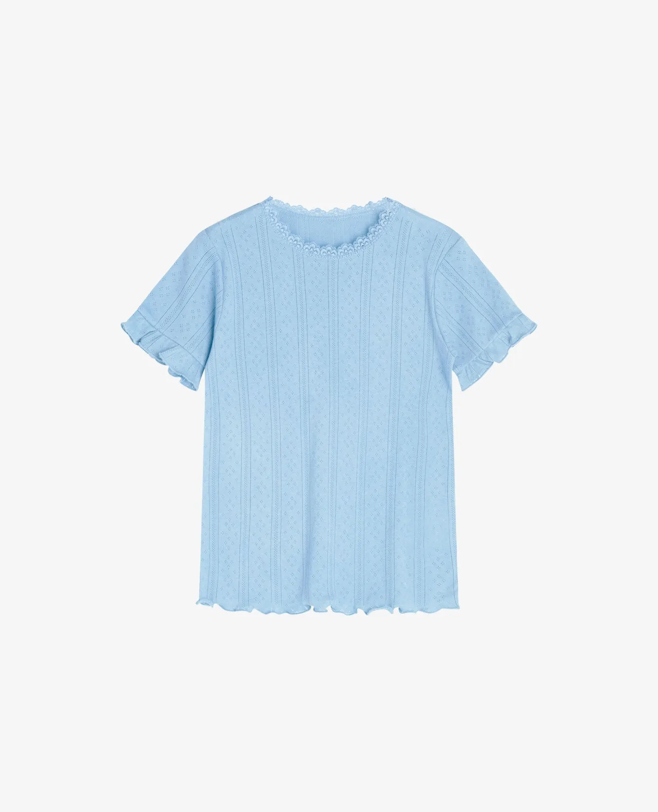 MINI ORGANIC COTTON POINTELLE T-SHIRT