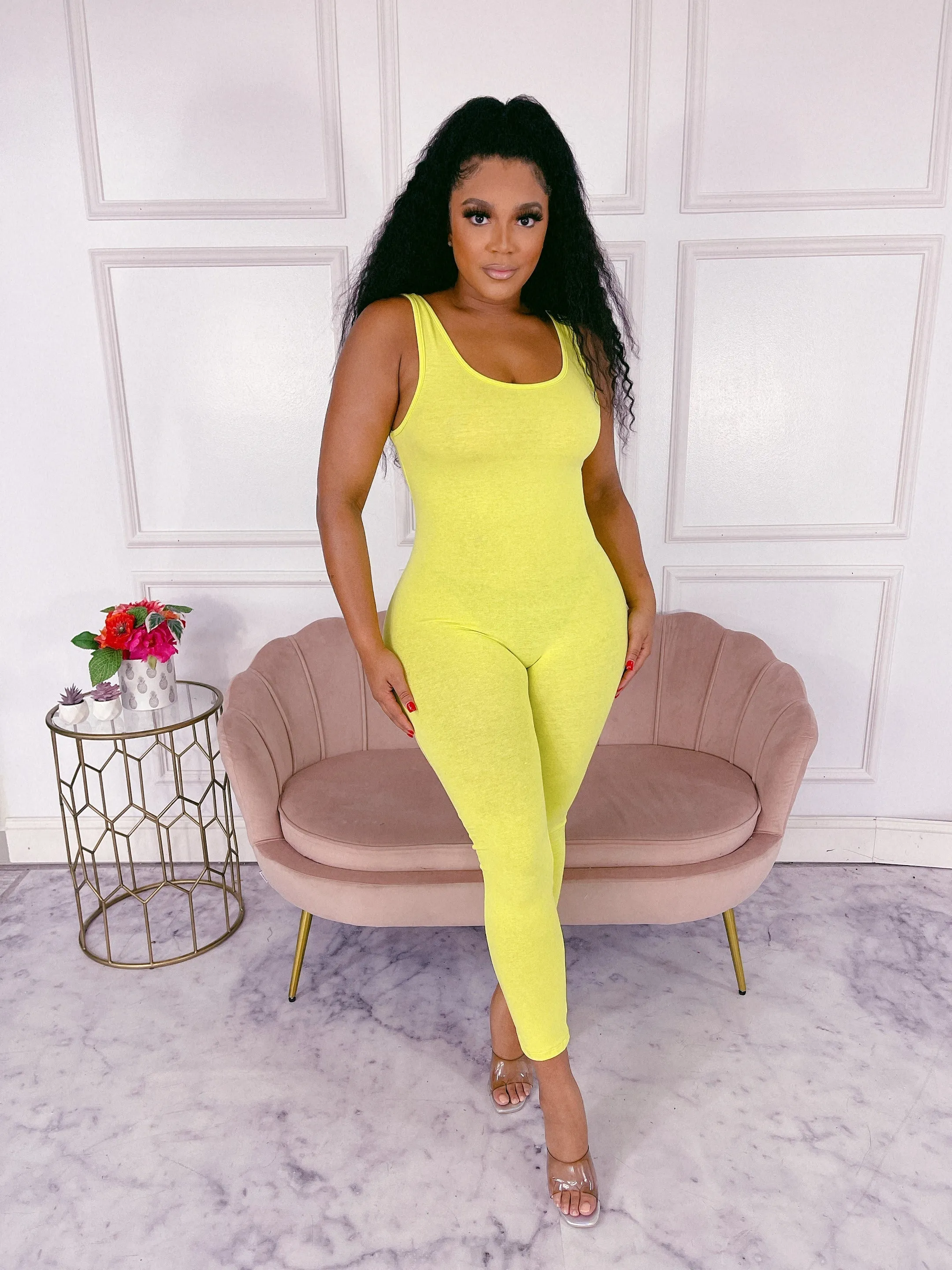 MJ222H-PLAIN TANK JUMPSUIT