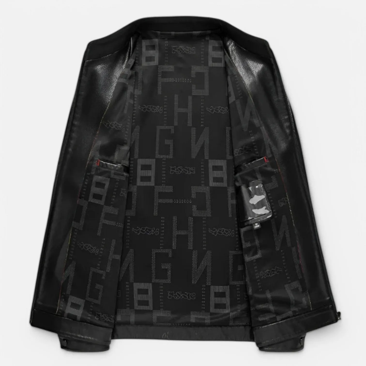 Monacogents | Premium Sheep Leather Jacket with Mock Collar