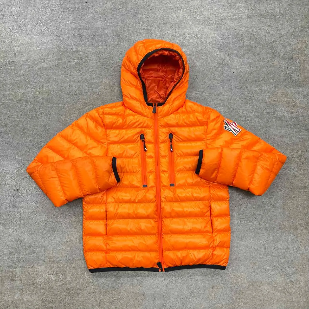 Moncler Jacket "KAVIK GUIBBOTTO" Orange Used Size 5