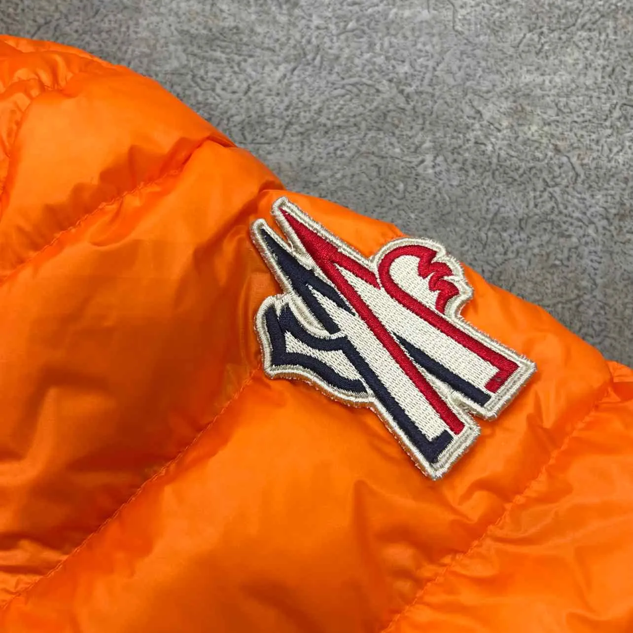 Moncler Jacket "KAVIK GUIBBOTTO" Orange Used Size 5