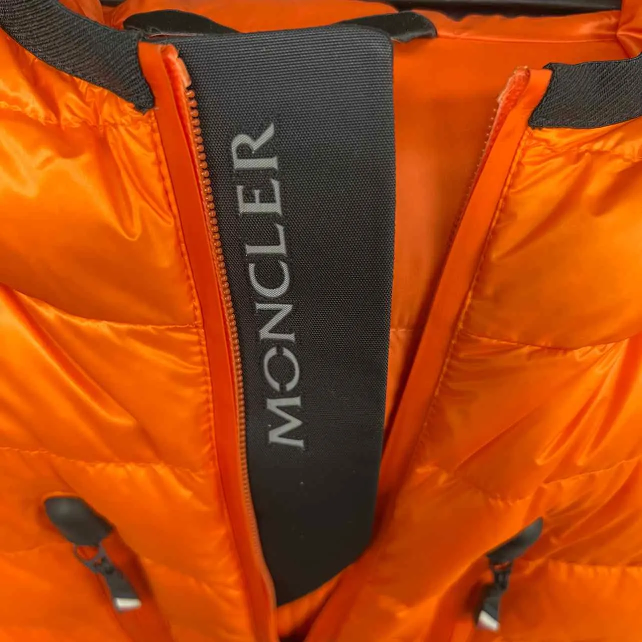 Moncler Jacket "KAVIK GUIBBOTTO" Orange Used Size 5