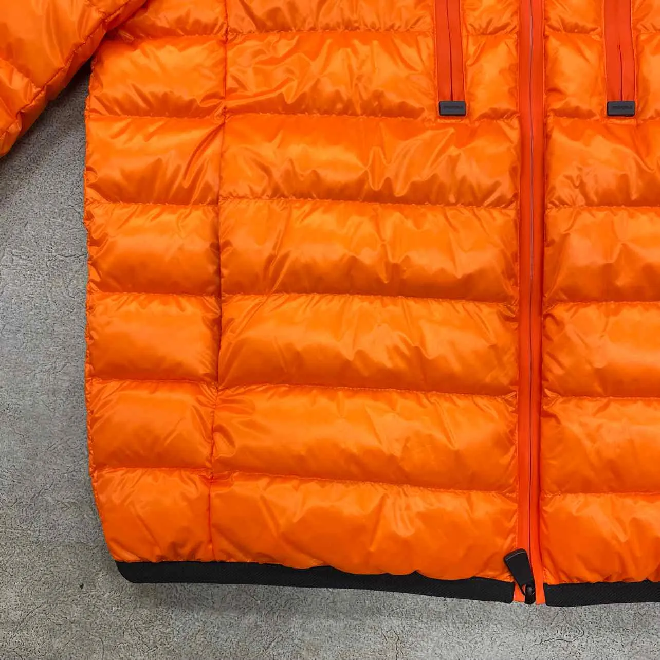 Moncler Jacket "KAVIK GUIBBOTTO" Orange Used Size 5