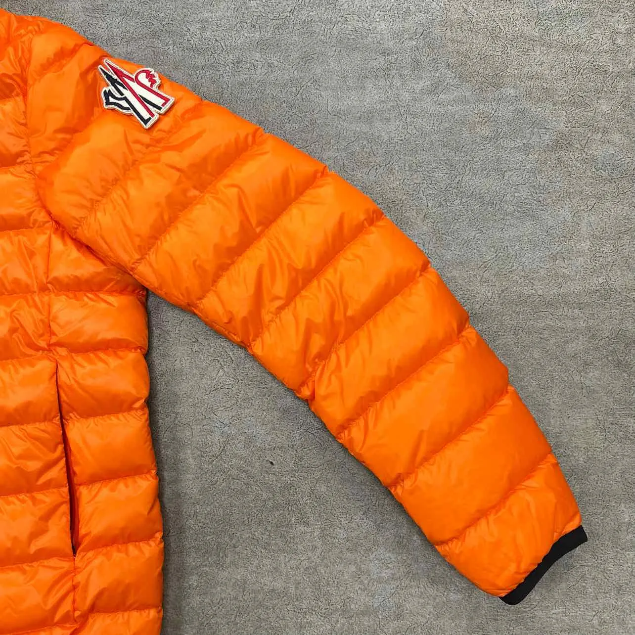 Moncler Jacket "KAVIK GUIBBOTTO" Orange Used Size 5