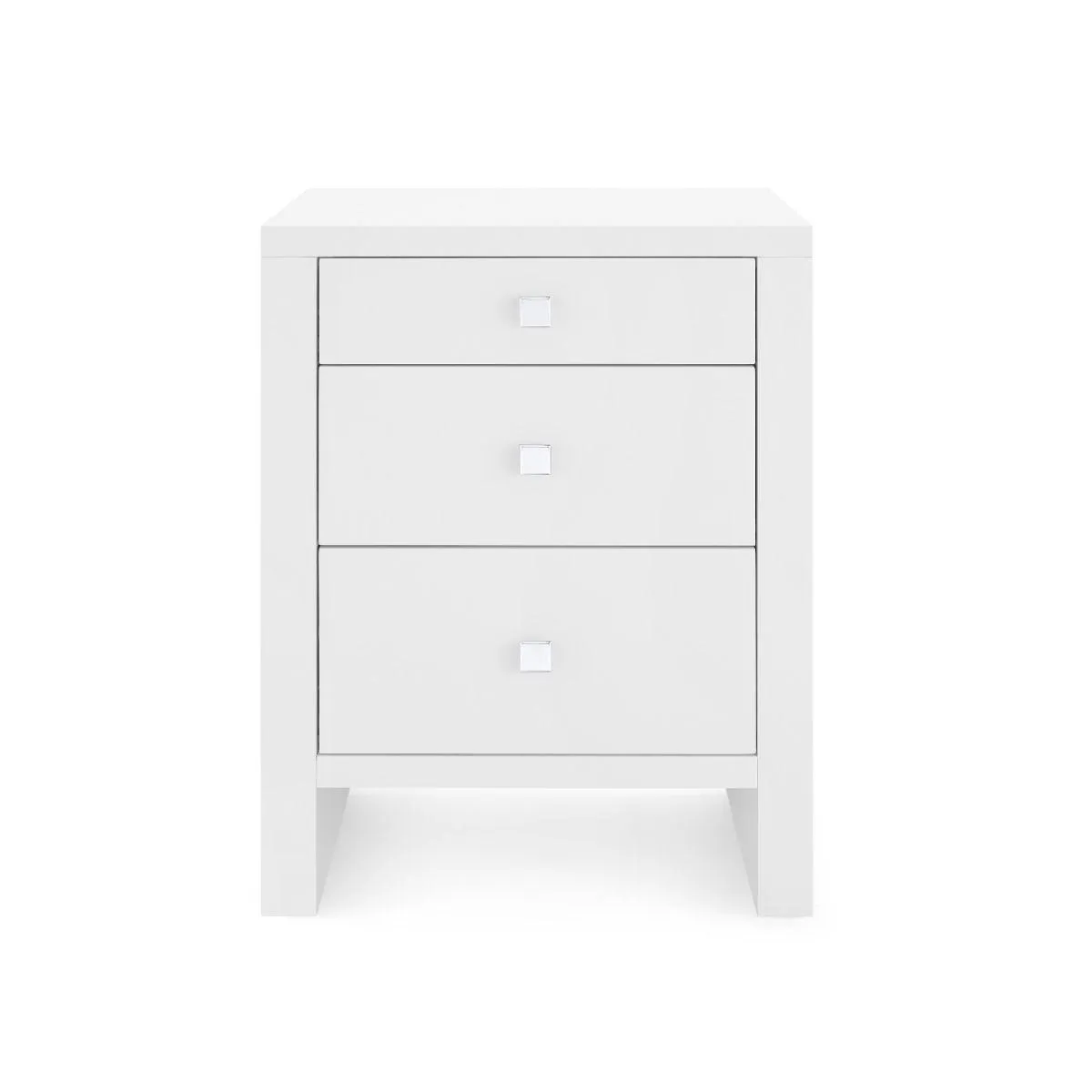 Morgan 3-Drawer Side Table / Chiffon White