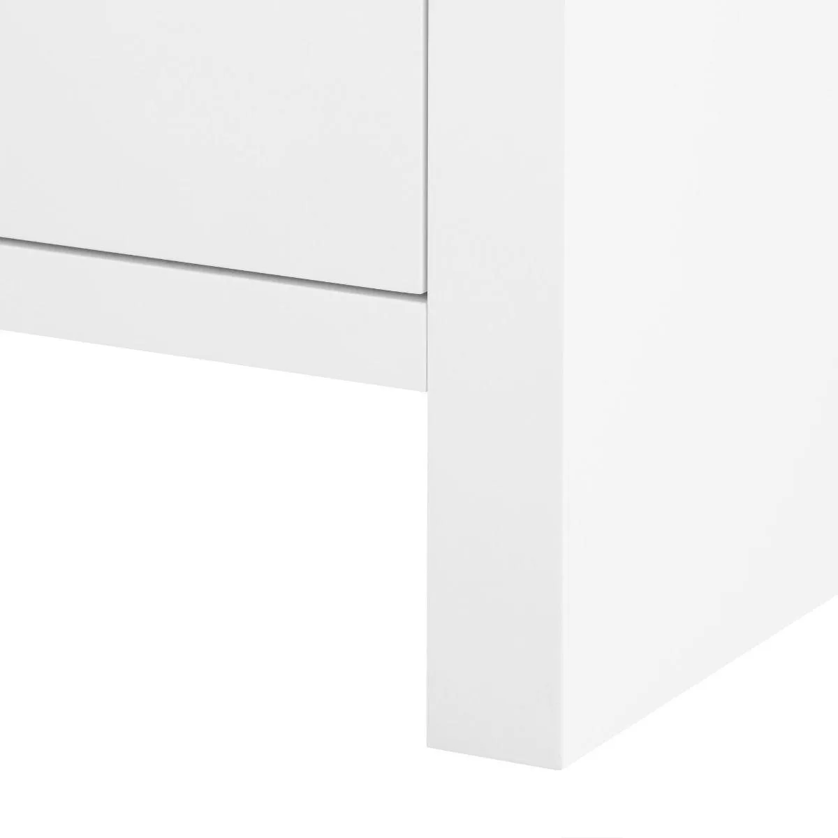 Morgan 3-Drawer Side Table / Chiffon White