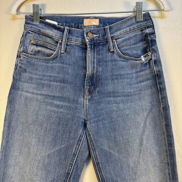 MOTHER Jeans The Dazzler Ankle Denim Women's 24 Mid Rise Classic Flaw *READ*