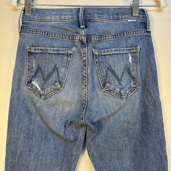 MOTHER Jeans The Dazzler Ankle Denim Women's 24 Mid Rise Classic Flaw *READ*