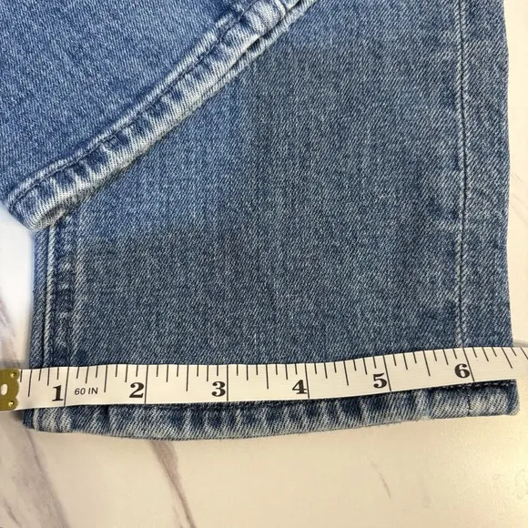 MOTHER Jeans The Dazzler Ankle Denim Women's 24 Mid Rise Classic Flaw *READ*