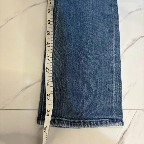 MOTHER Jeans The Dazzler Ankle Denim Women's 24 Mid Rise Classic Flaw *READ*