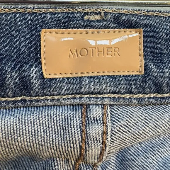 MOTHER Jeans The Dazzler Ankle Denim Women's 24 Mid Rise Classic Flaw *READ*