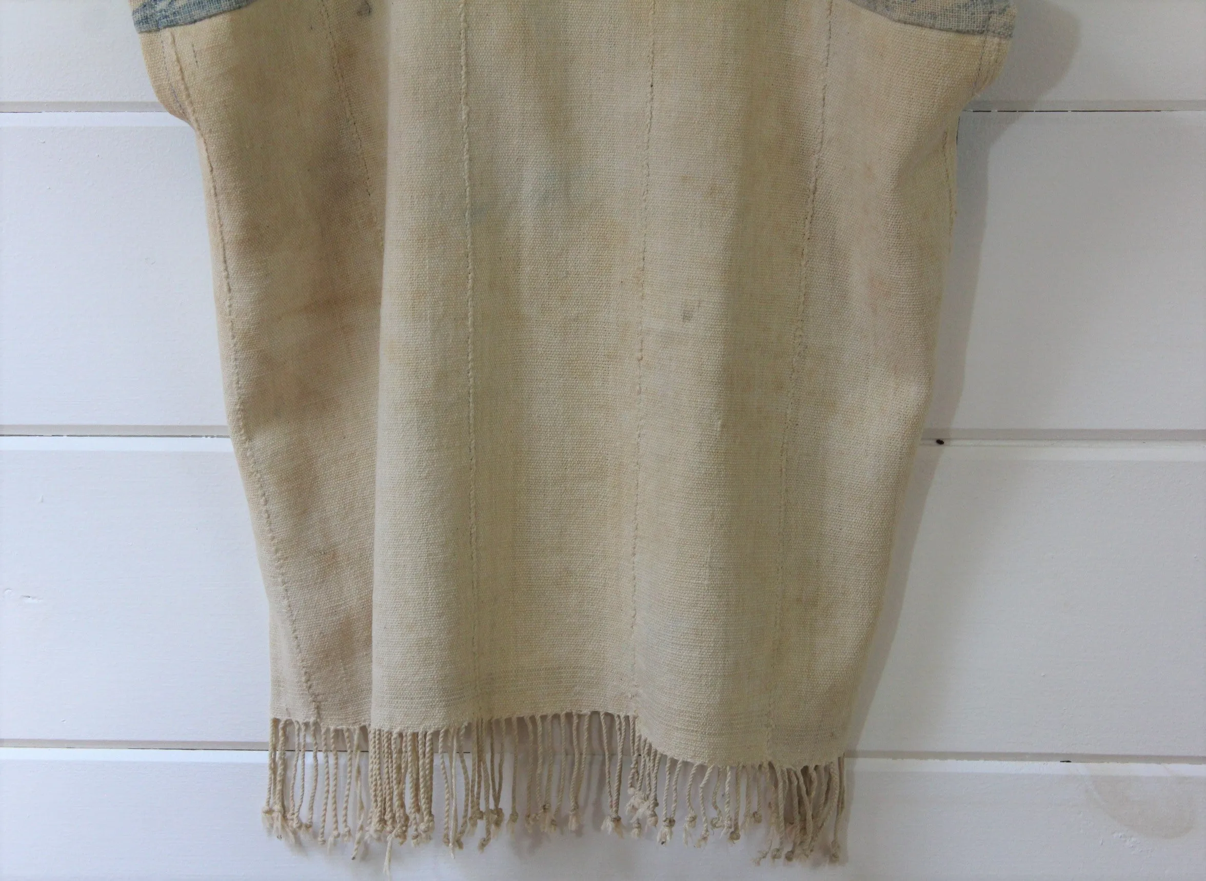 Natural   Indigo Patchwork Top
