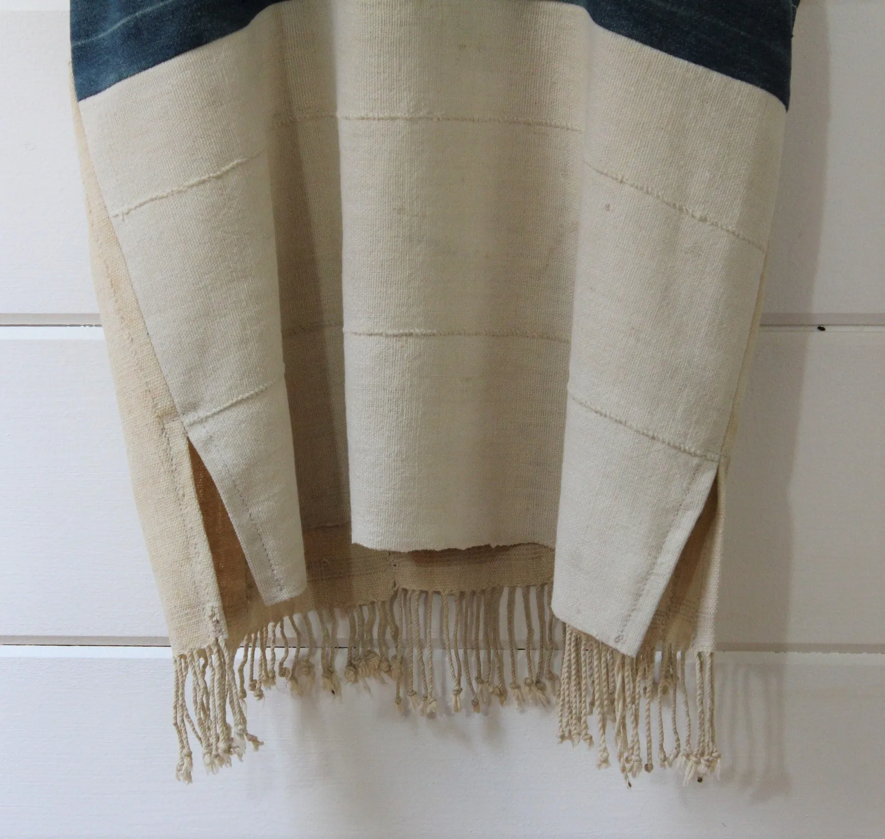 Natural   Indigo Patchwork Top