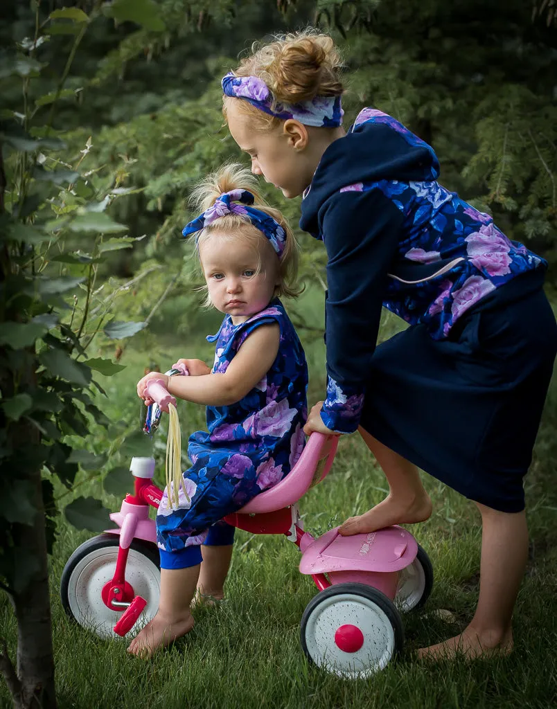 Navy Bamboo Skirt