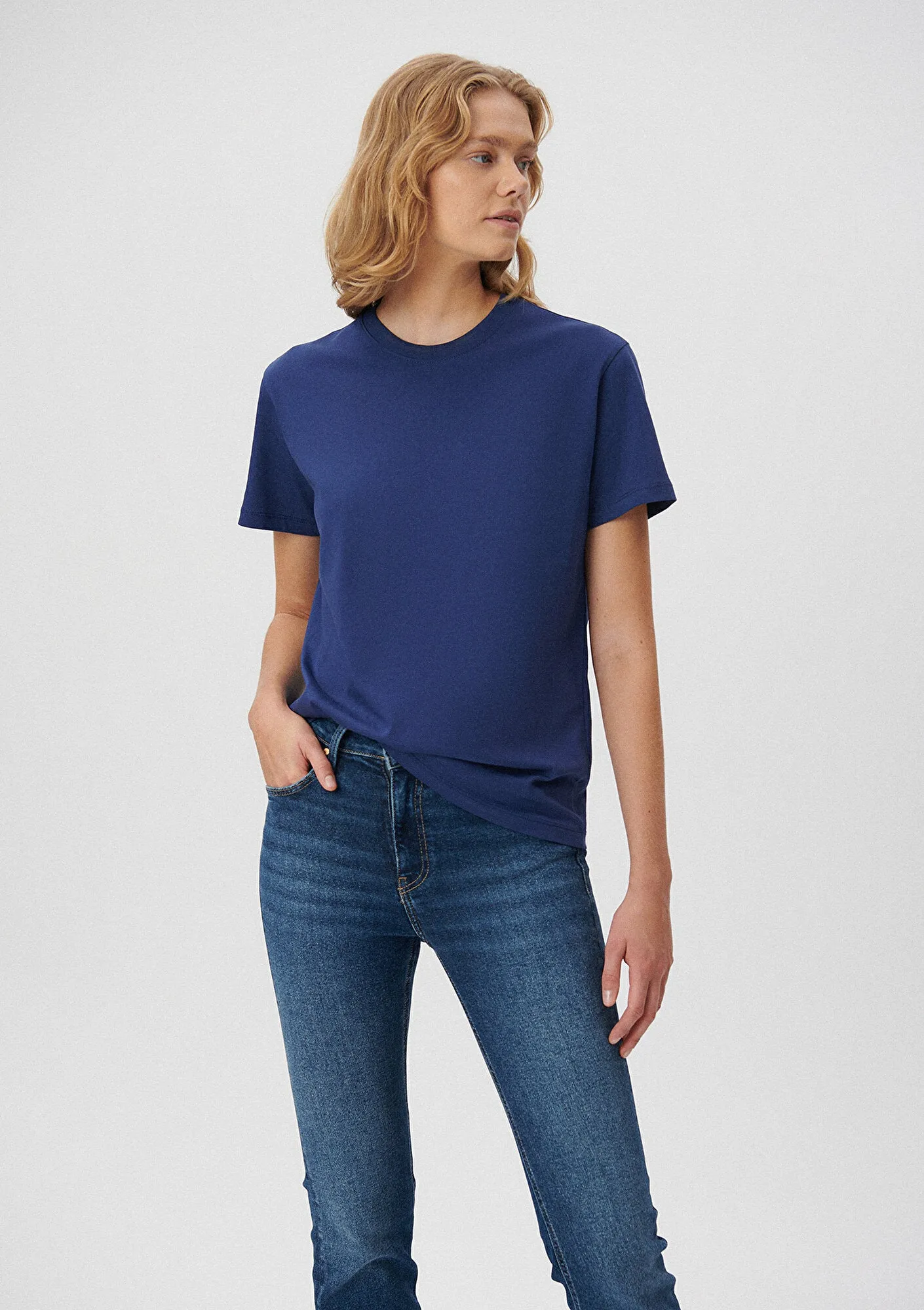 Navy Basic Top